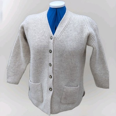  Moda International Damen dicke Strick Wolle Strickjacke Knopfleiste Gr. L - wunderschön