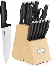 Kuisine Kitchen Knife Set,High Carbon Stainless Steel Ultra Sharp Blade Ergonomi