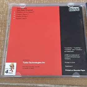 Loom (TurboGrafx-CD, TurboDuo, 1992) Authentic CIB Complete w/ Manual