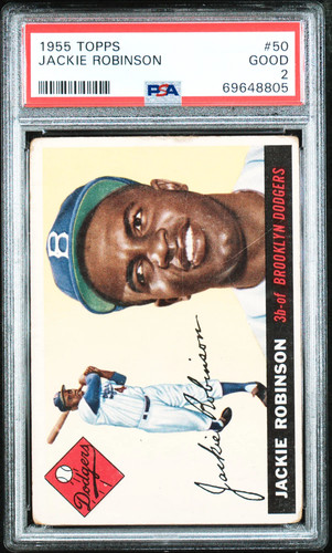 1955 Topps Jackie Robinson #50 PSA 2