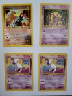 Set of 4 vintage Pokemon Promo Cards - Entei, Mewto, Mew - Lightly Played