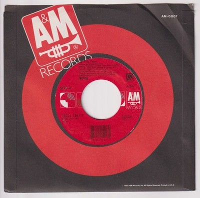 Sting   All This Time - USA Import 7'' Single 1991  A&M Records   75021 1541 7