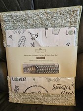 NEW Pbs HomeGoods WELCOME FALL 14 Piece Recycled Shower Curtain  Bath Rug Set 