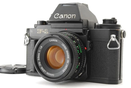 [EXC+3] Canon NEW F-1 Black 35mm NEW FD 50mm f/1.8 Lens AE Finder FROM JAPAN