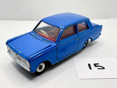 RARE VINTAGE DINKY TOYS # 136 VAUXHALL VIVA DIECAST MODEL CAR DARK BLUE 1965 VGC