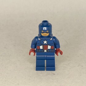 Captain America minifigure dark blue suit LEGO Marvel The Avengers 6865