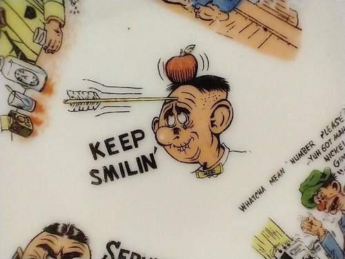 Vintage Novelty Plate 1950's - Picture 5 of 6