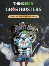 ⚡RARE⚡ THINKGEEK x GHOSTBUSTERS Puft Marshmallow Pin *BRAND NEW* LIMITED ED.  👻