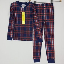 NEW Hanna Andersson Child Plaid Holiday Print Pajama Set Christmas Size 6-7