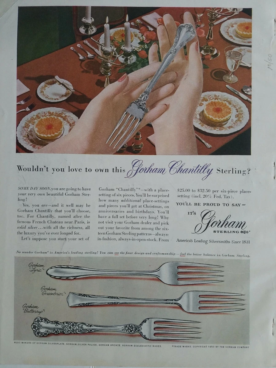 Sterling silver chantilly pattern sale