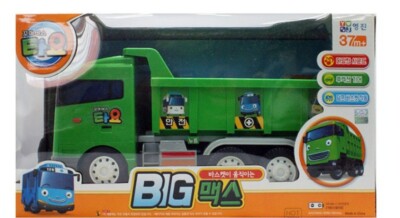 Express] Tayo The Little Bus Big Max Dump Truck Green Car Sound Friction Gear