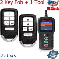 2 For 2017 2018 2019 2020 2021 2022 Honda Cr-v Smart Car Remote Key Fob Kit Tool