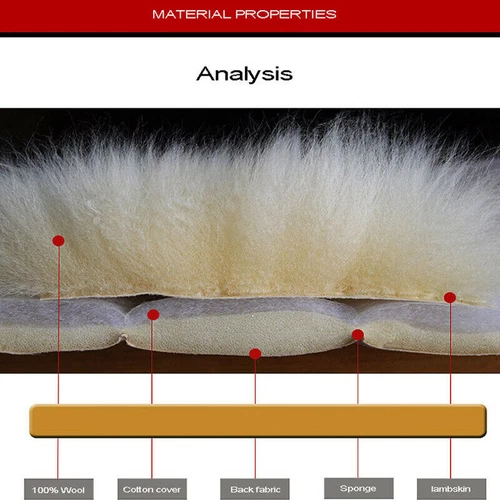 2PCS Genuine Australian Sheepskin Fur Long Wool Car SUV Front Seat Cover Winter - Picture 6 of 18