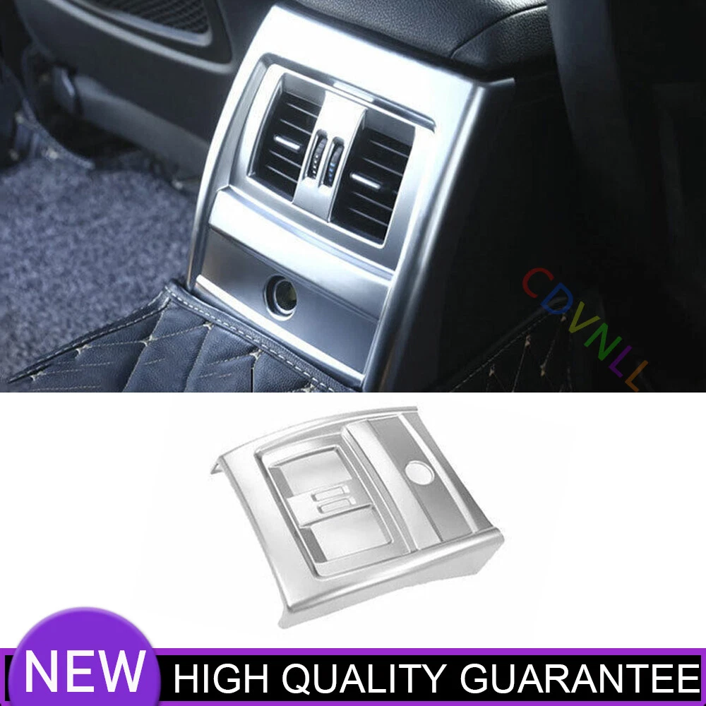 For BMW 3 4 Series GT 13-2019 Matte Silver Rear Anti-Kick Panel Air Outlet Trim