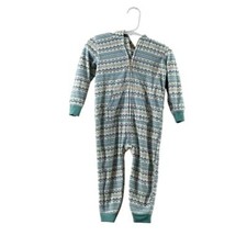 Carter's Fleece Pajama Footies Size 18 Months Stripes with Bear Ears on Hood