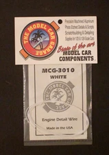 THE MODEL CAR GARAGE  White Engine DetailWire  MCG-3010