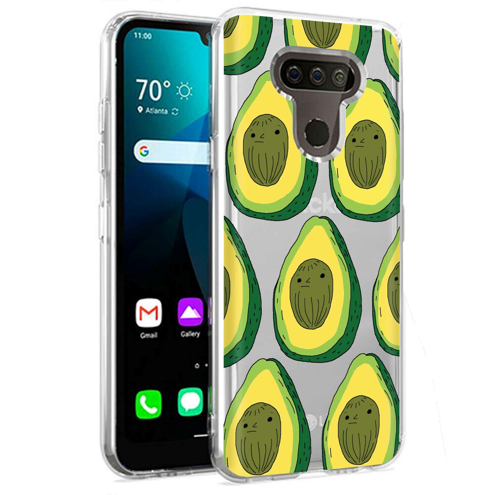 Phone Case for LG Harmony 4,Premier Pro Plus,K41, Cute Avocado Print