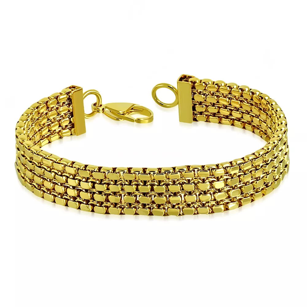 Mens 14k deals gold bracelet ebay