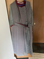 Antique 1800  s Grey/Maroon Women  s Victorian Era Dress Vintage Very Ornate 