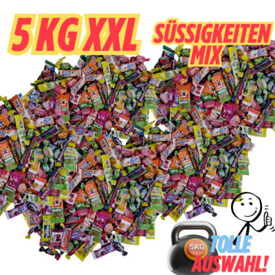 5 kg Suessigkeiten Mix Kaubonbons Kaustreifen XXL