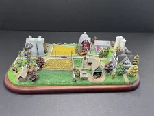 Danbury Mint Harvest Time by Bob Russel Miniature Farm Display Vintage
