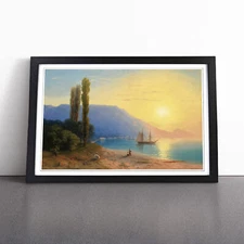 Ivan Aivazovsky Sunset Over Yalta Wall Art Print Framed Canvas Picture Poster
