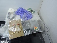 Claires fashion jewelry/earrings/bead necklace/bracelet and some beads