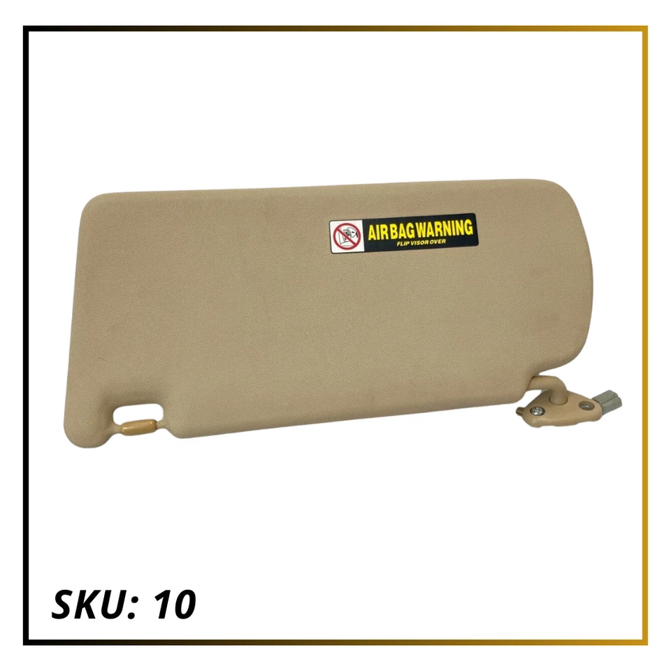 06-08 Acura TSX Passenger Right Front Side Sunvisor Sun Visor OEM Beige - Image 2 of 4