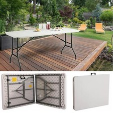 Mesa de picnic plegable portátil blanca d…