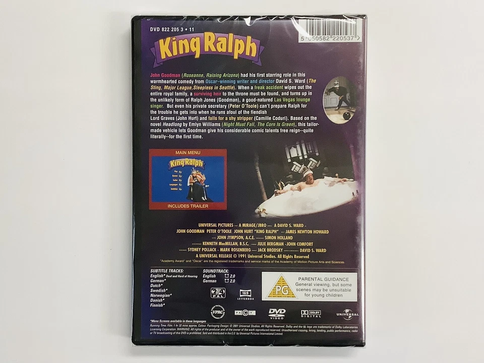 "BRAND NEW" King Ralph (DVD) Comedy FACTORY SEALED FREE SHIPPING - Image 2 of 3