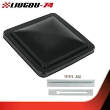 Black 14" x 14" Replacement Roof Vent Cover Camper RV Trailer Ventline New