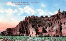 Holy City Shoshone Canyon Cody Road Yellowstone Park Acmegraph Vtg Postcard F54