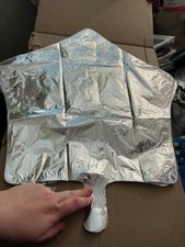 US Balloon Company Foil Star Balloon Silver New  
