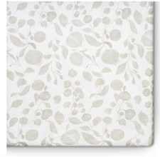 Oilo Jersey Crib Sheet In Tan Leaf 300 Thread Count