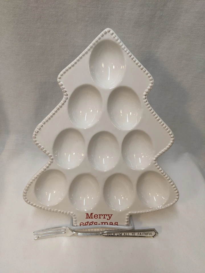 假日圣诞快乐鸡蛋-圣诞树形魔鬼蛋盘盘盘叉 — 第 2/4 张图片
