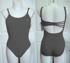 Gilda Marx 7133155 Black Adult Large 12-14 Fancy Back Camisole Leotard