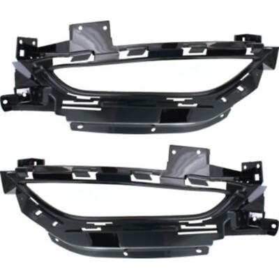 Fog Light Trim Set For 2015-2016 Chrysler 200 C Left & Right Primed Plastic 2Pc