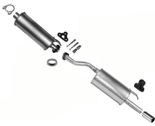 Rear Resonator W/ Muffler Tail pipe For Honda Civic 4 Door Sedan 1.8L 2006-2011