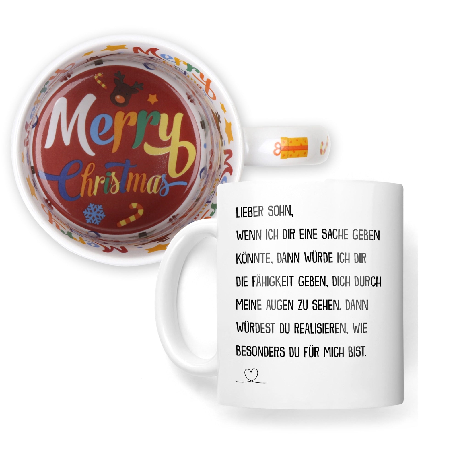 Weihnachtsgeschenk Sohn Geschenk Kinder Tasse Jungs Männer Kaffeetasse Hafe