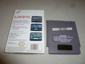 BOXED NINTENDO NES VIDEO GAME LOOPZ W BOX STYROFOAM INSERT MINDSCAPE 