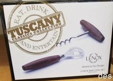 Lenox ~ TUSCANY CLASSICS ~ 2 Piece BAR TOOL SET ~ NIB