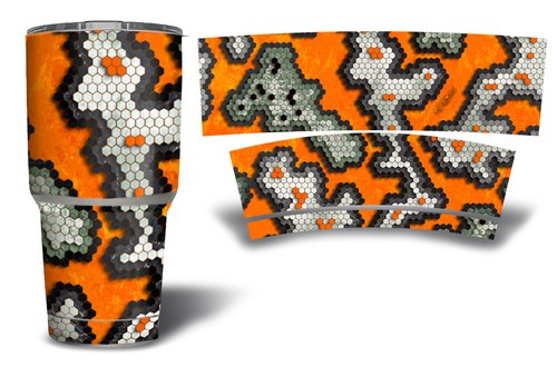 Kit de envoltura de vaso USATuff se adapta a la taza Yeti - tamaño seleccionado - cámara bruja Adirondack