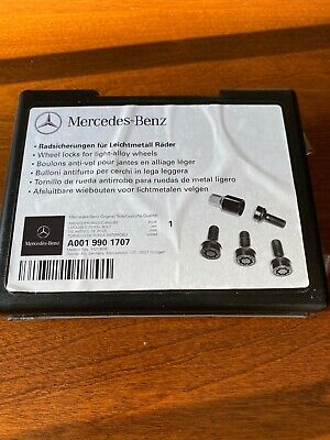 Black Mercedes Benz Genuine Rim Lock A 001 990 17 07