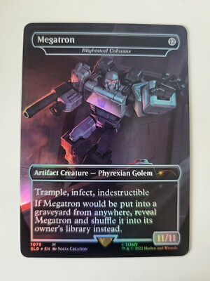 Megatron as Blightsteel Colossus Foil Secret L'Air NM ENG MTG