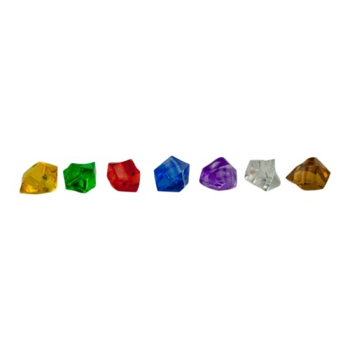 Piedra Preciosa - Piedra de Juego - Esmeralda -Plástico- Verde - Aprox. 13MM - Imagen 6 de 6