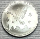 2026 1 oz The Holy Land Silver Dove Of Peace Round (BU)
