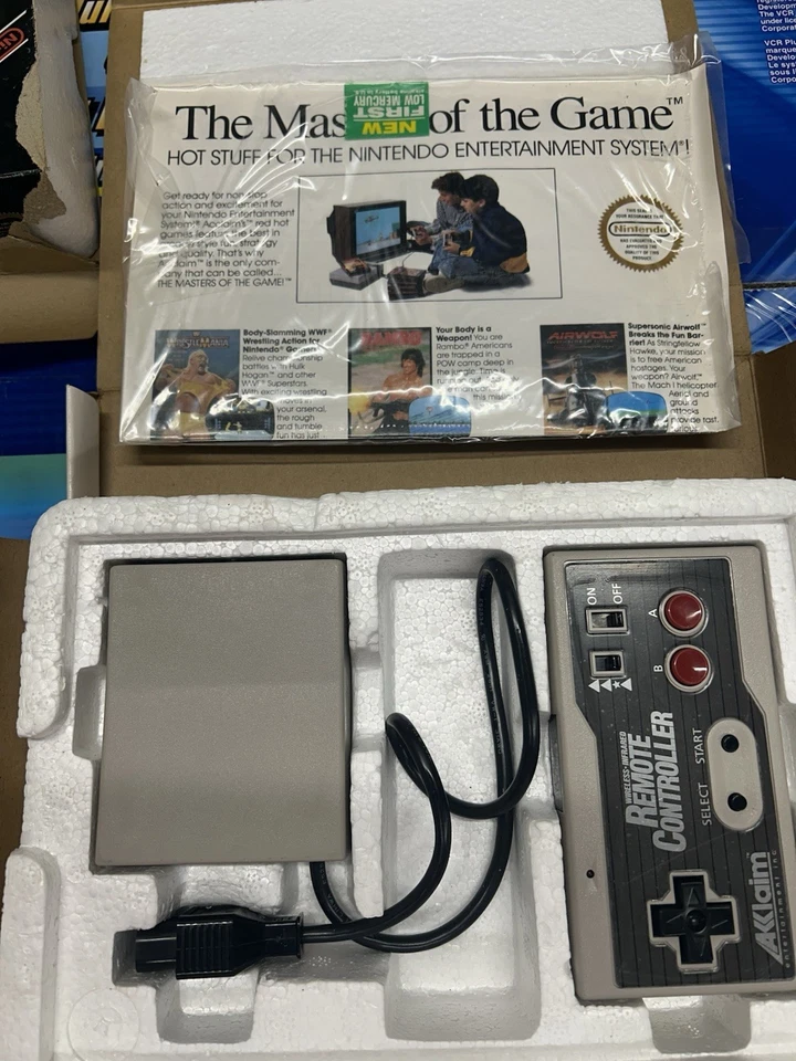 Akklaim Wireless NIntendo Infrared Remote Controller + Sensor Dongle NES New - Image 3 of 3