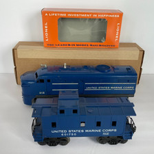 Lionel #212 USMC Alco Diesel A Unit w/6017-50 USMC SP/Type Caboose 58-59