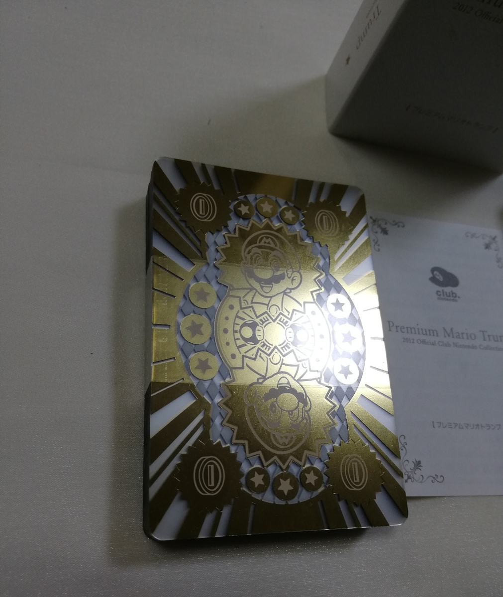Club Nintendo Premium Mario Trump Playing Cards 2012 UNUSED US