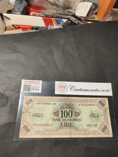 CENTO 100 AM LIRE ALLIED MILITARY CURRENCY OCCUPAZIONE AMERICANA IN ITALIA QBB